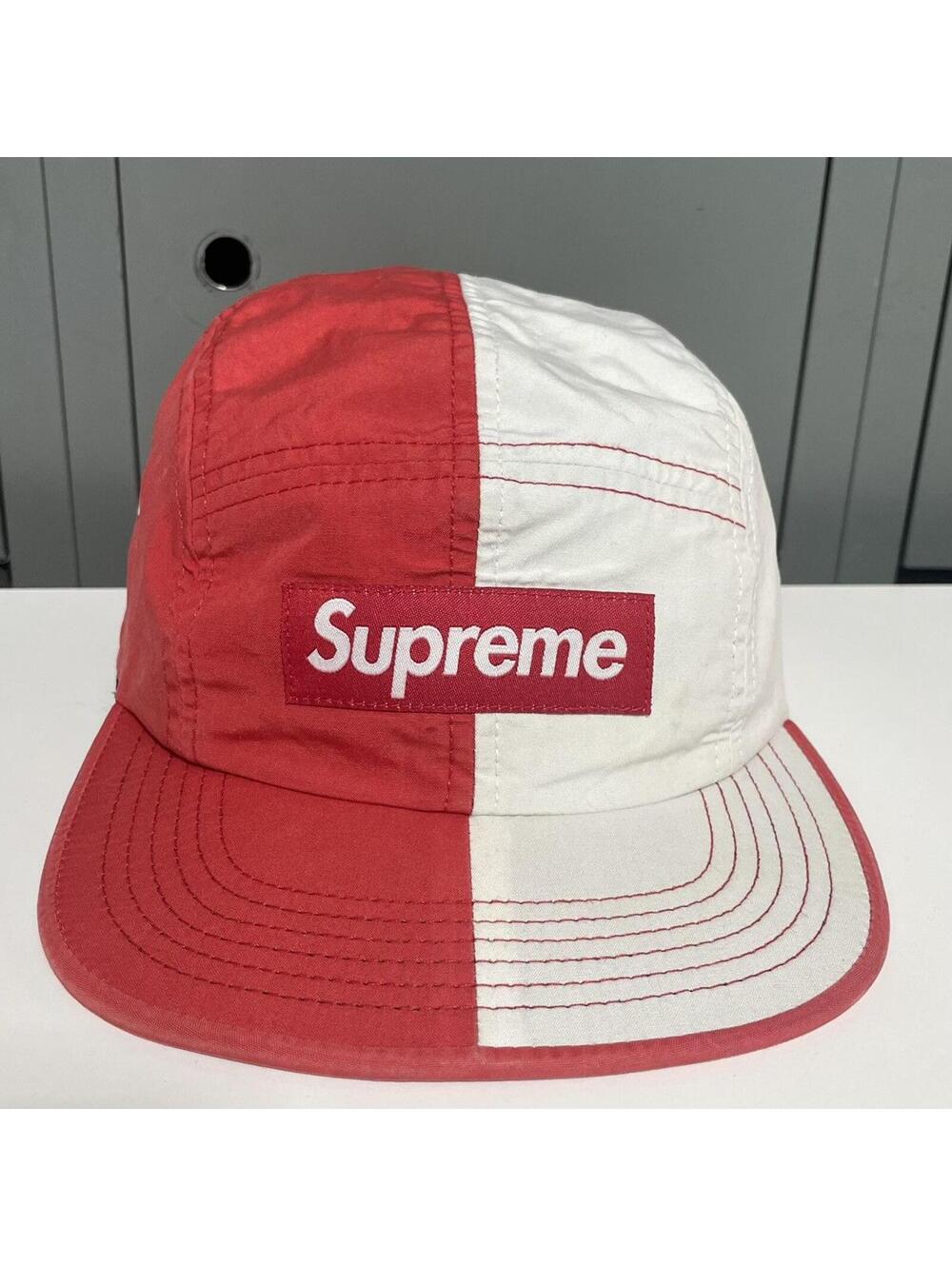 Supreme box logo bogo split 5 panel (8) red white